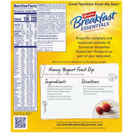 Carnation Carnation French Vanilla Breakfast Essentials Drink Mix 12.6 oz., PK6 10050000530622